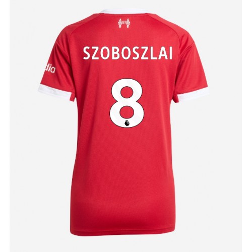 Liverpool Dominik Szoboszlai #8 Hjemmebanetrøje Dame 2025-26 Kort ærmer Liverpool Dominik Szoboszlai #8 Hjemmebanetrøje Dame 2025-26 Kort ærmer